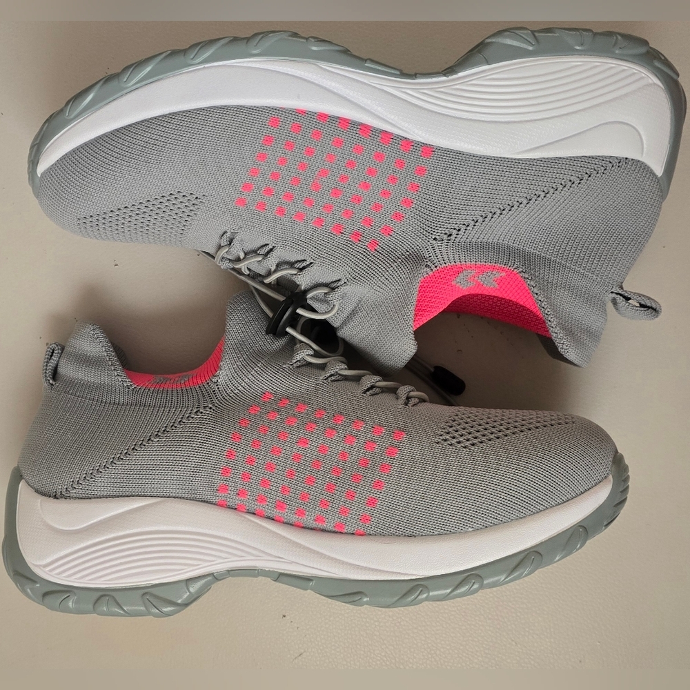 ORTHO STRETCH COMFORT WEAR WOMENS Gray Pink MESH SHOES size  Euro 40/ US 7.5